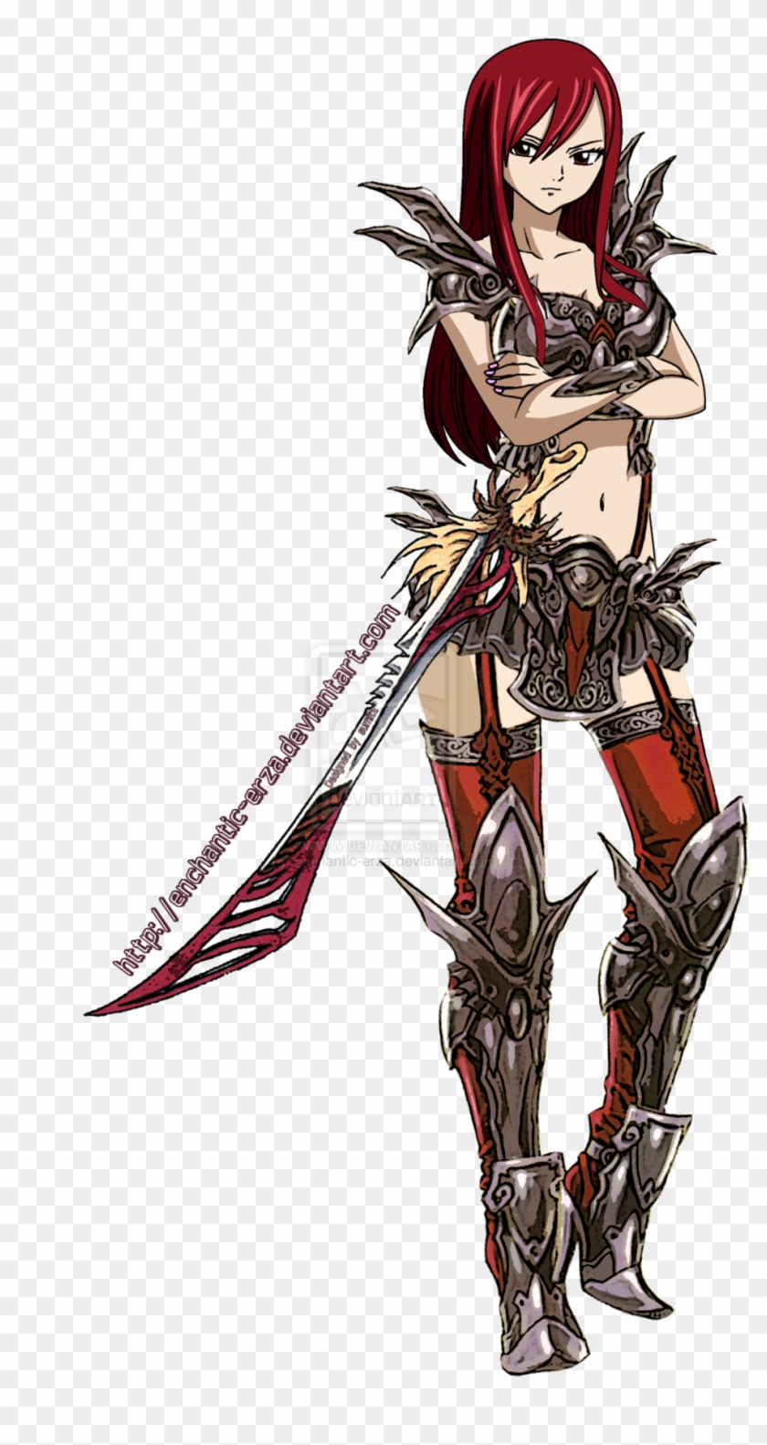 Fairy Tail Erza Scarlet Armor - Erza Scarlet Armor Clipart