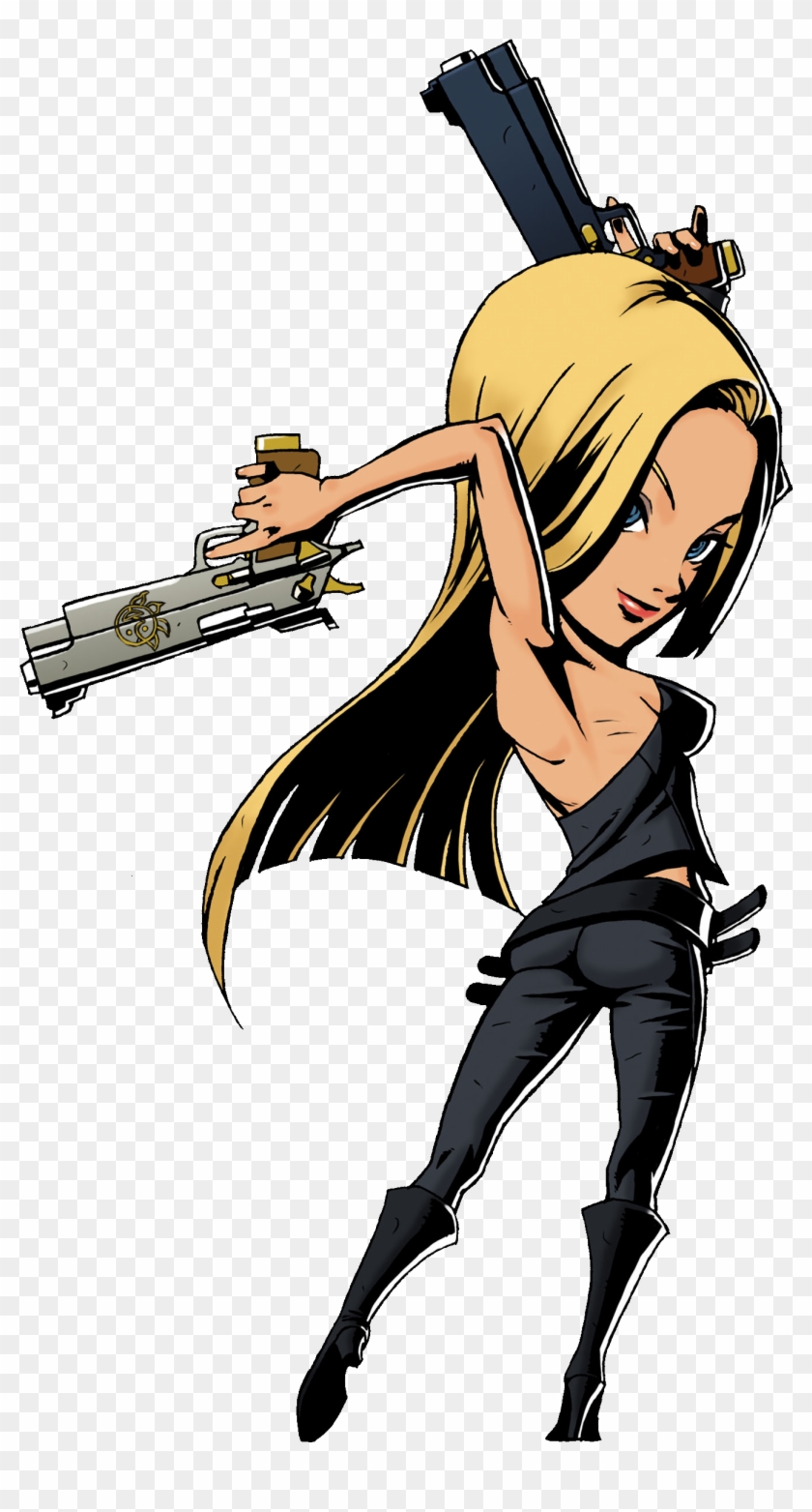 Trish, Devil May Cry, Viewtiful Joe Version - Devil May Cry Trish Guns Clipart