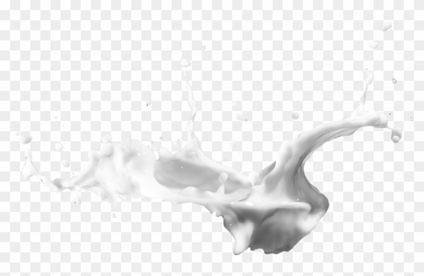 Milkshake Cream Milk - Milk Splash Brush Photoshop Clipart