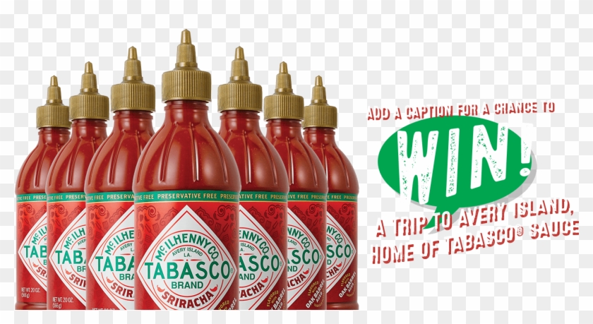 Win 1 Of 500 Free Bottles Of Tabasco Sriracha Sauce - Plastic Bottle Clipart #4742978
