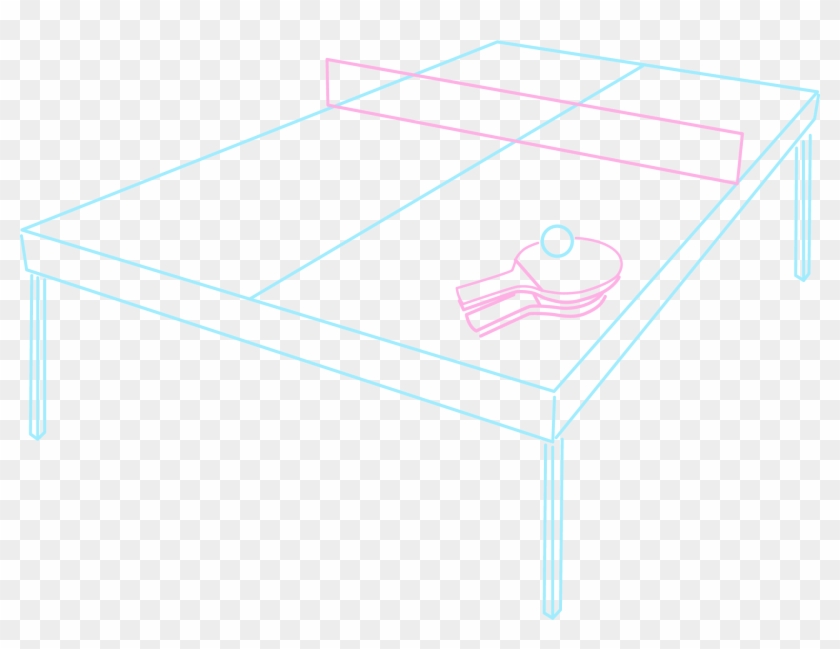 Ping Pong Table - Coffee Table Clipart #4742981