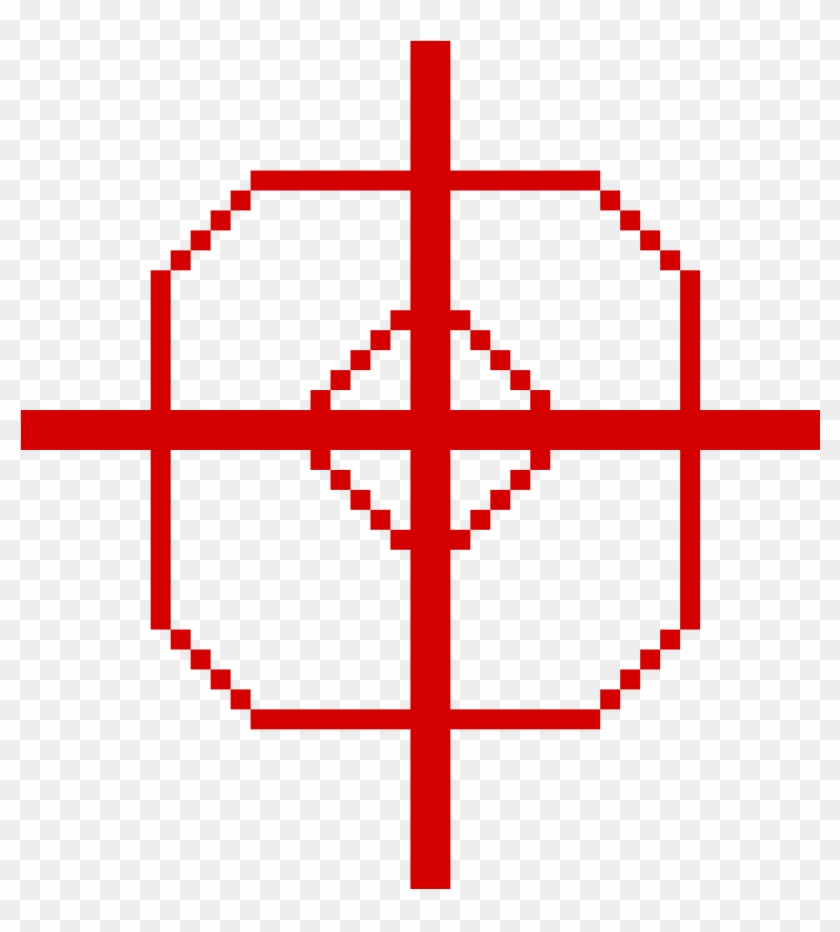 Crosshair - Papyrus Head Pixel Art Clipart