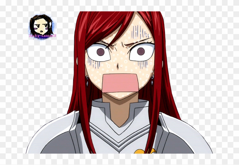 Erza In Fear - Fairy Tail Ichiya Erza Clipart