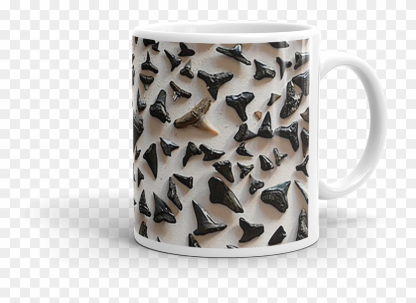 Shark Teeth Mug - Coffee Cup Clipart #4743933