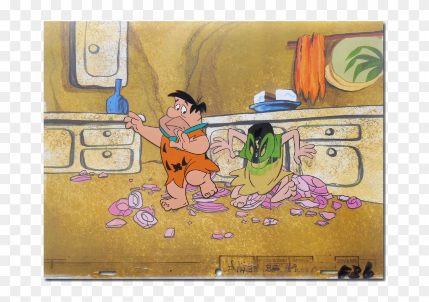 The Flintstones, 1966, Hanna Barbera, Orignal Hand - Cartoon Clipart #4744171