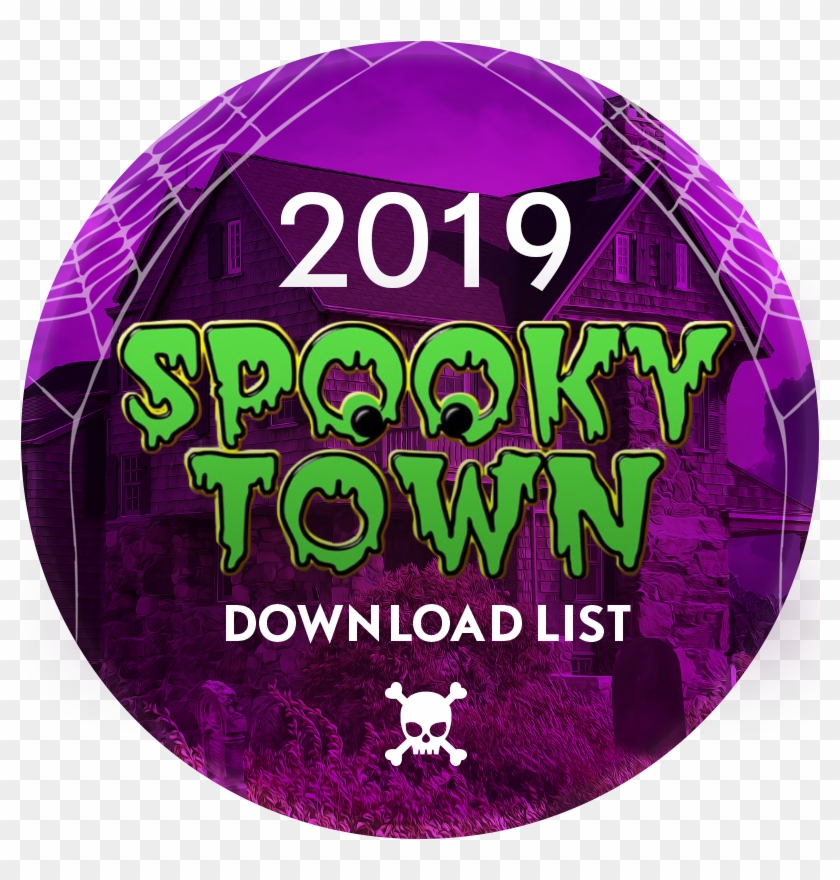 New Spooky Town Villages - Label Clipart
