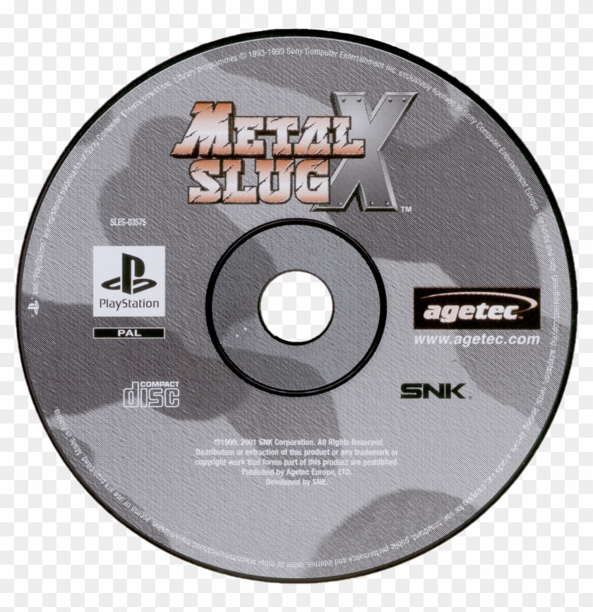 Metal Slug X - Metal Slug X Ps1 Disc Clipart