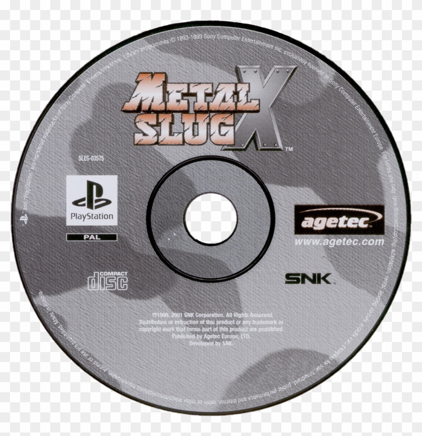 Metal Slug X - Metal Slug X Ps1 Disc Clipart #4744440