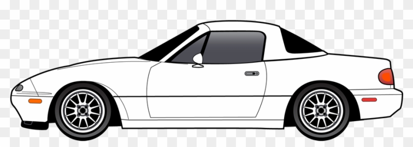 1993 Mazda Miata - Coupé Clipart