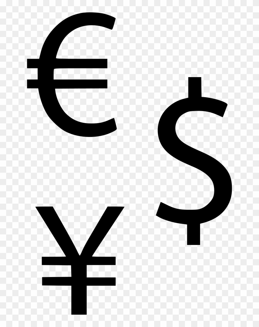 Png File Svg - Euro Dollar Yen Icon Clipart