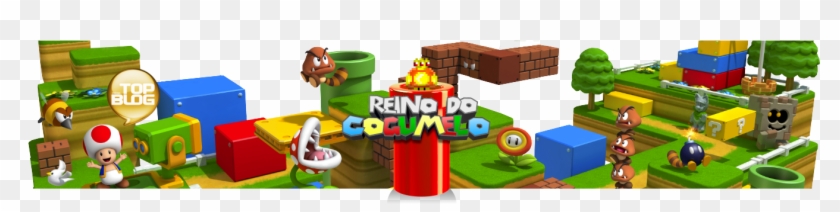 Reino Do Cogumelo - Super Mario 3d Land Banner Clipart