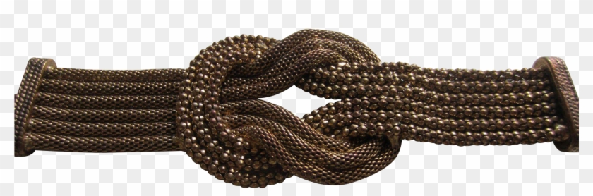 Vintage Multi Strand Brass Bow Bracelet - Belt Clipart