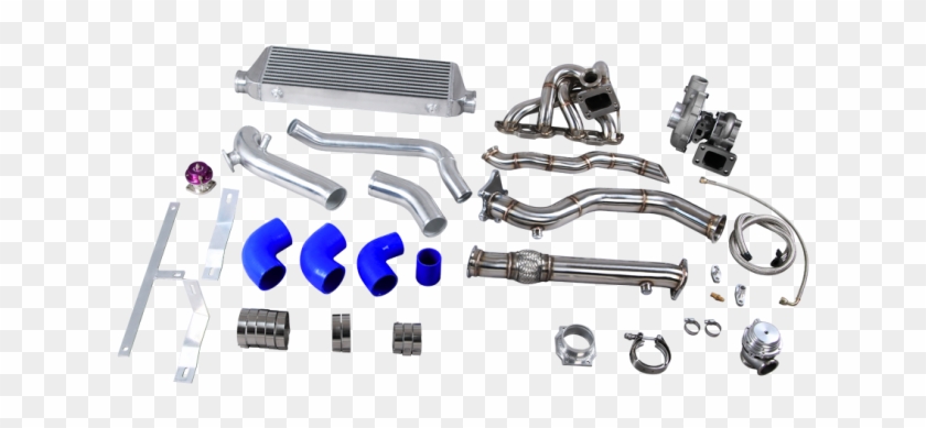 Turbo Manifold Downpipe Intercooler Kit For 90-98 Miata - Exhaust Manifold Clipart #4745572