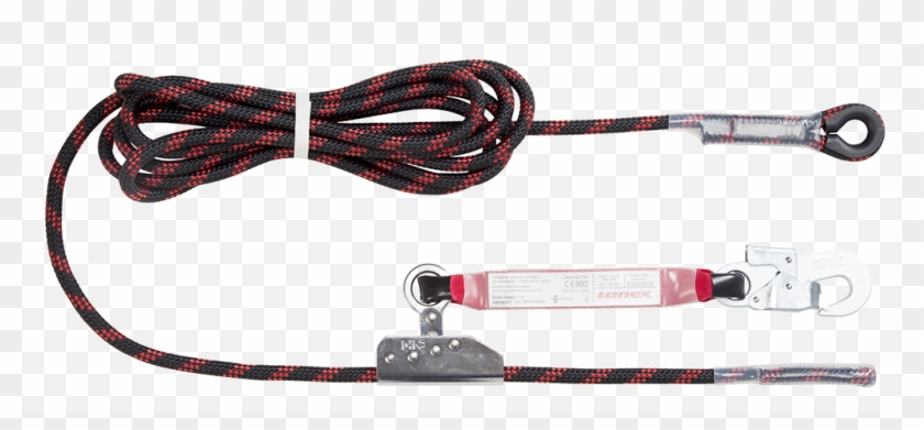 Safety Rope 10m / Fall Damper / Rope Stop / Carabiners - Rope Clipart #4745636