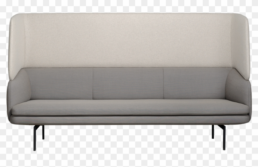 Gabo Sofa Hood Grey Front Steel Base Palau - Studio Couch Clipart
