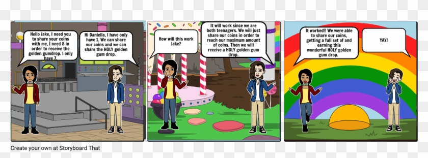 The Holy Golden Gumdrop - Cartoon Clipart #4746173