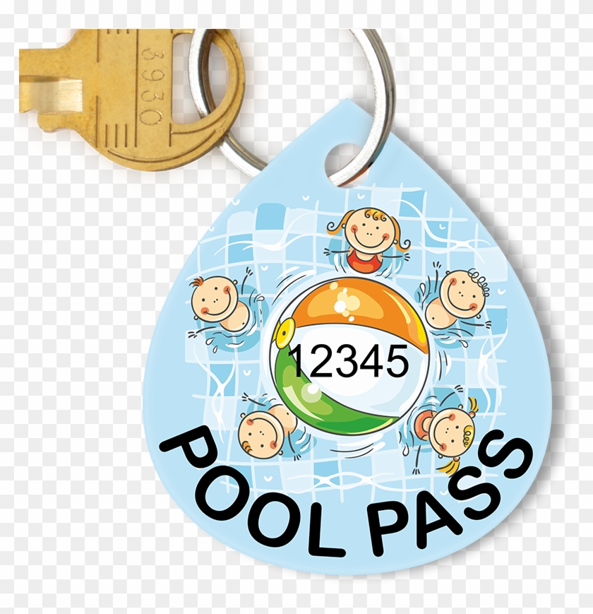 Pool Pass In Water Drop Shape, Kids Pool Ball - Circle Clipart #4746664