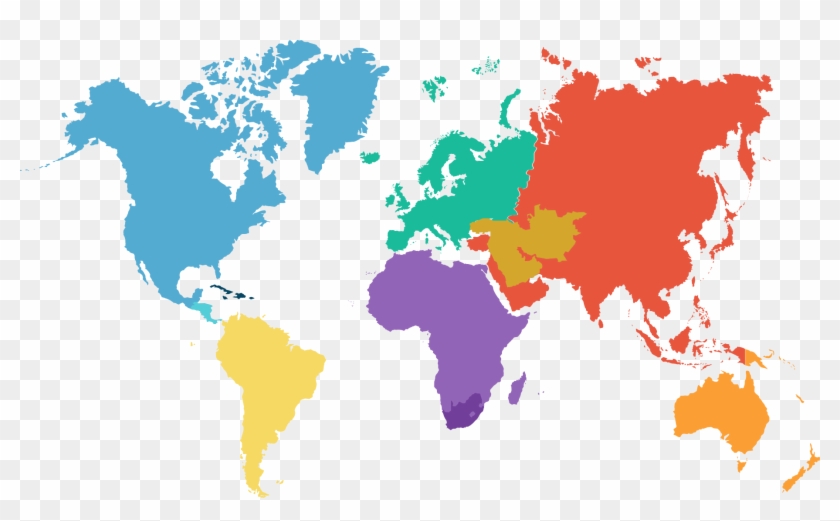 Global Shipping - World Map Clipart #4747174