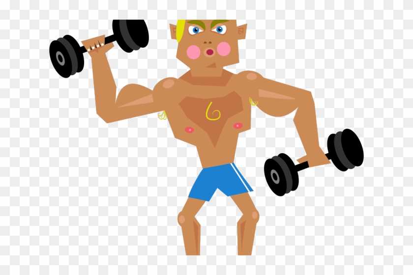 Fitness Man Cliparts - Muscles Exercise Clipart - Png Download