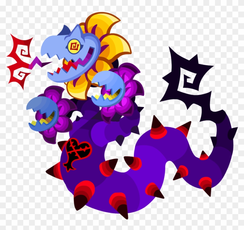 Kingdom Hearts Wiki Β - Kingdom Hearts Snake Heartless Clipart