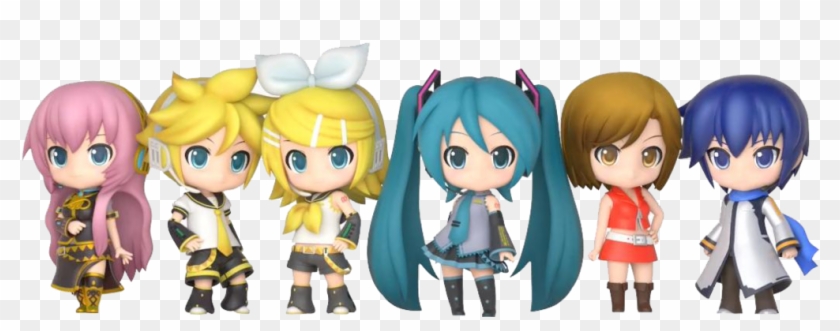 Vocaloid Chibi Png - Len Rin Miku Kaito Meiko Luka Clipart