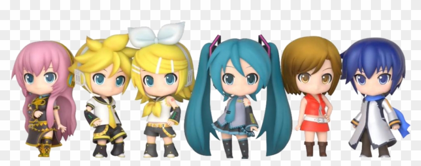 Vocaloid Chibi Png - Len Rin Miku Kaito Meiko Luka Clipart #4748024