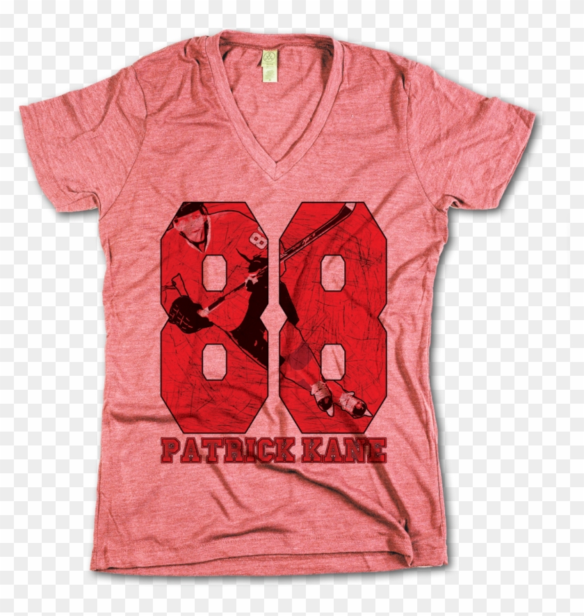 Patrick Kane Skating Red - Active Shirt Clipart