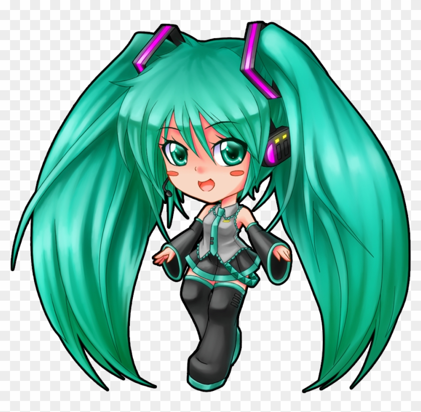 Chibi Miku Png - Cartoon Clipart