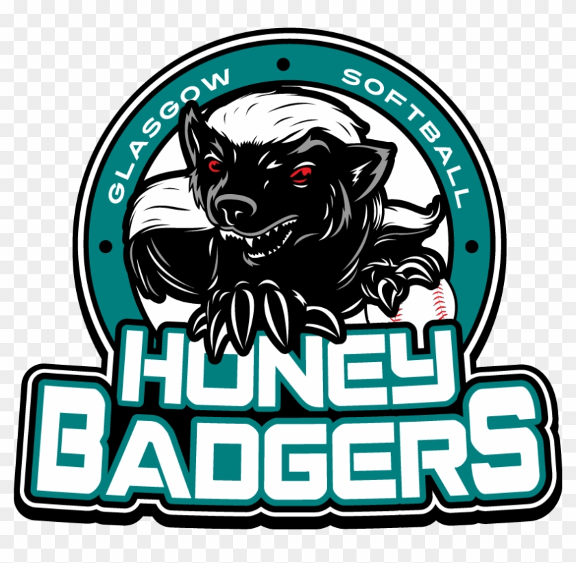 Honey Badgers Softball - Honey Badger Team Logo Clipart