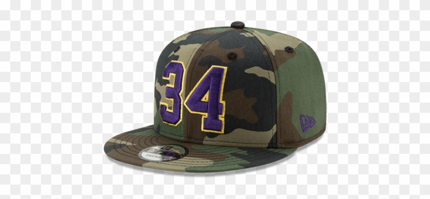 Camo Hats, Shaquille O'neal, Los Angeles Lakers, Purple - Baseball Cap Clipart