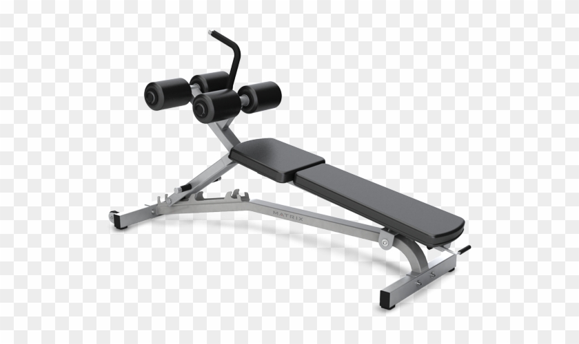 Gym Equipment Transparent Background - Matrix Adjustable Crunch Bench Clipart
