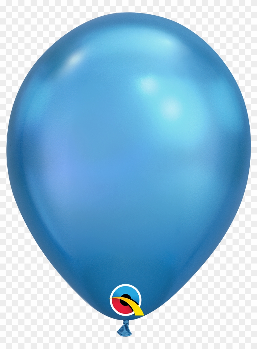 Qualatex Blue Chrome - Balão Azul Metalizado Clipart