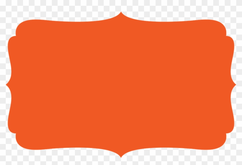 Frame Edge Orange - Marco Png Color Salmon Clipart #4749359