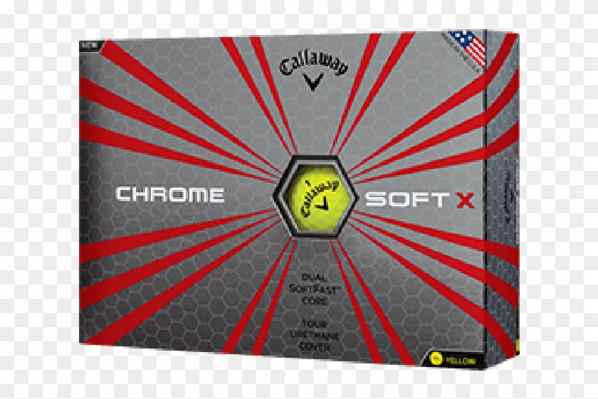 Personalised Chrome Soft X Yellow - Callaway Chrome Soft X Golf Balls Clipart