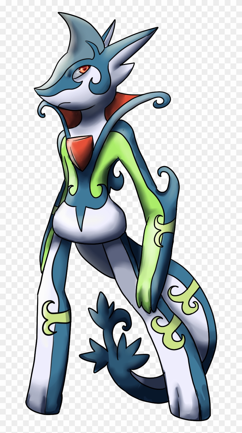 Shiny Serperior / Gallade Psychic/grass Type - Cartoon Clipart