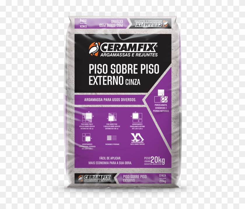 Floor On Floor External Gray - Argamassa Porcelanato Interno Ceramfix Clipart #4749970