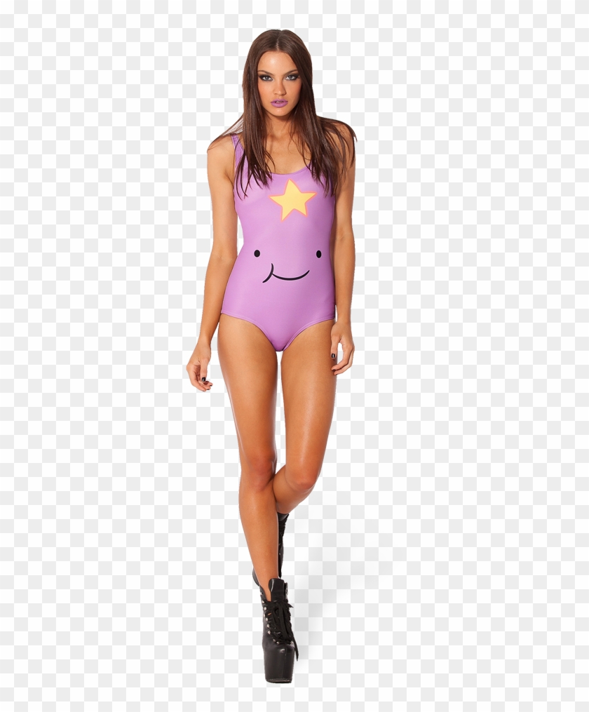 Lumpy Space Princess Smile Swimsuit By Black Milk Clothing - Swimsuit Clipart #4750107