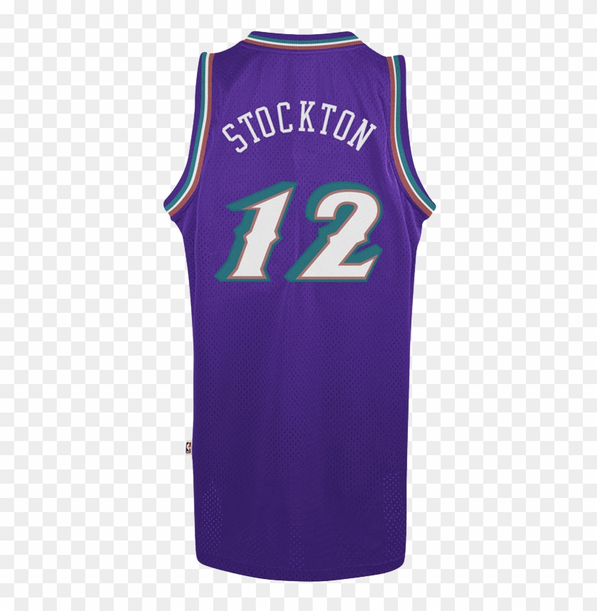 John Stockton Jazz Hardwood Classics Purple Jersey - Karl Malone Jersey Clipart #4750465
