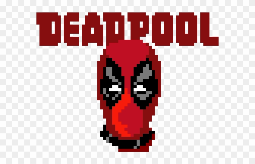 Deadpool Direct Image Link - Deadpool Head Pixel Art Clipart #4750665