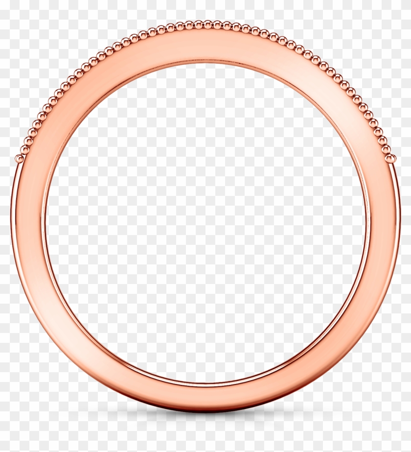 Diamond Wedding Band Tiffany Cts K Rose Ⓒ - Circle Clipart