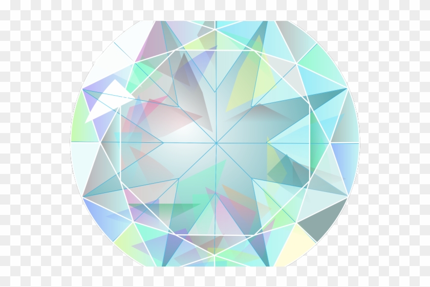 Diamond Clipart Circle Diamond - Diamond Vector Png Top Transparent Png