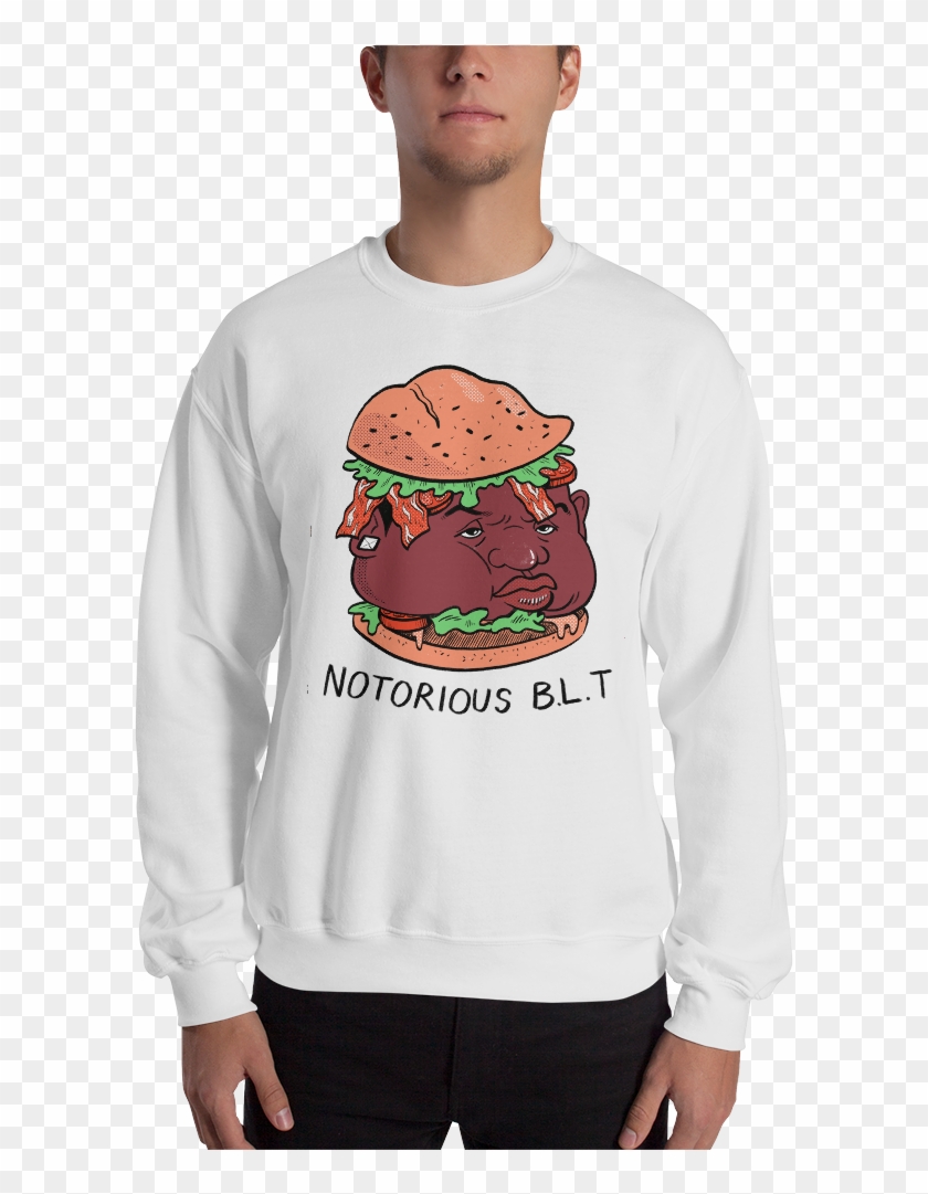 Notorious Blt Crewneck Sweatshirt - Cheeseburger Clipart #4750810