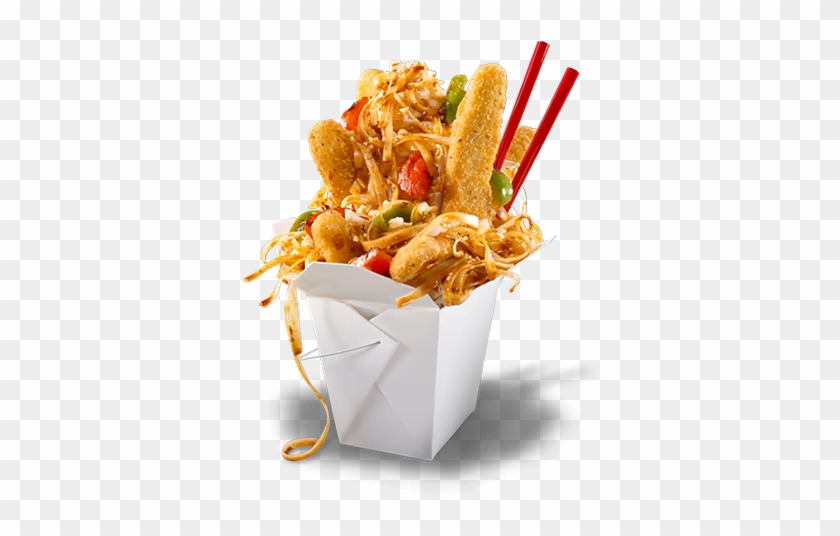 Pad Thaï With Chicken Strips - Junk Food Clipart