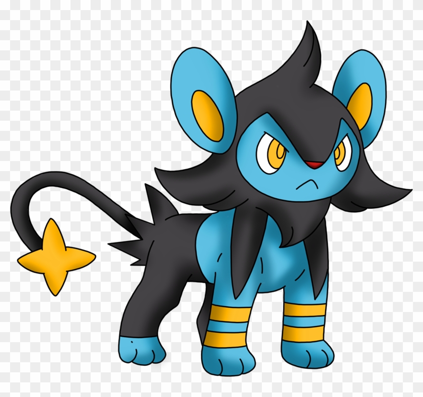 Pokemon Shiny Luxio Is A Fictional Character Of Humans - Cartoon Clipart #4750948