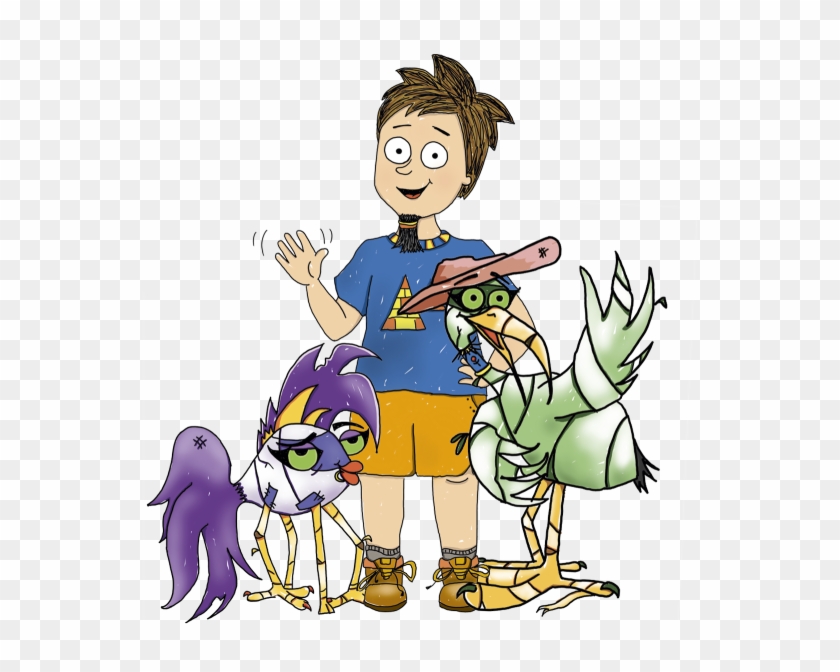 When Twelve Year Old Bab Sharkey Finds A Magical Beard - Cartoon Clipart