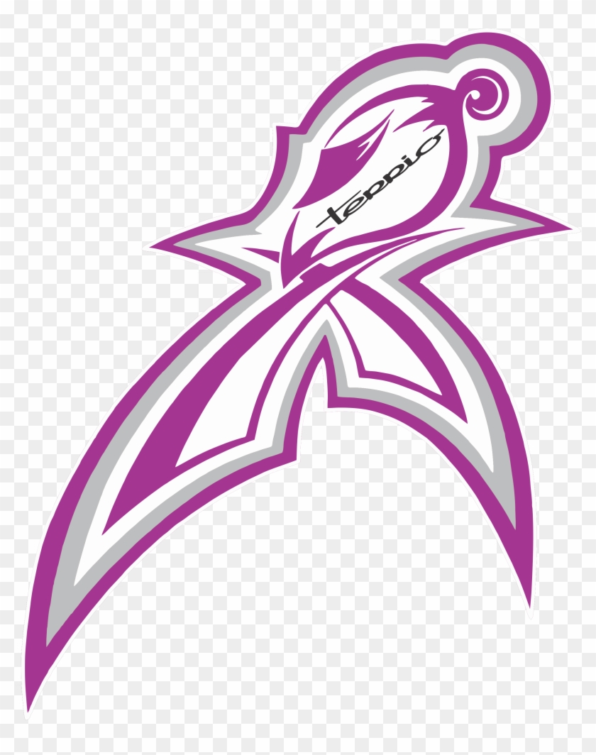 P Purple Helmet Logo Clipart