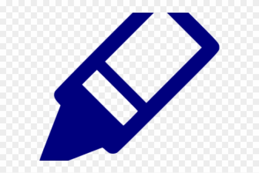 Crayon Clipart Navy Blue - Indigo Crayon Clipart - Png Download