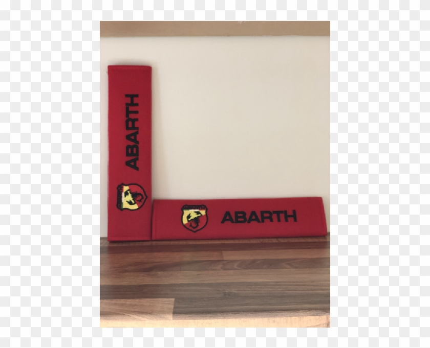 Abarth Red Seat Belt Pads With Logo Tmcmotorsport Clipart #4752969