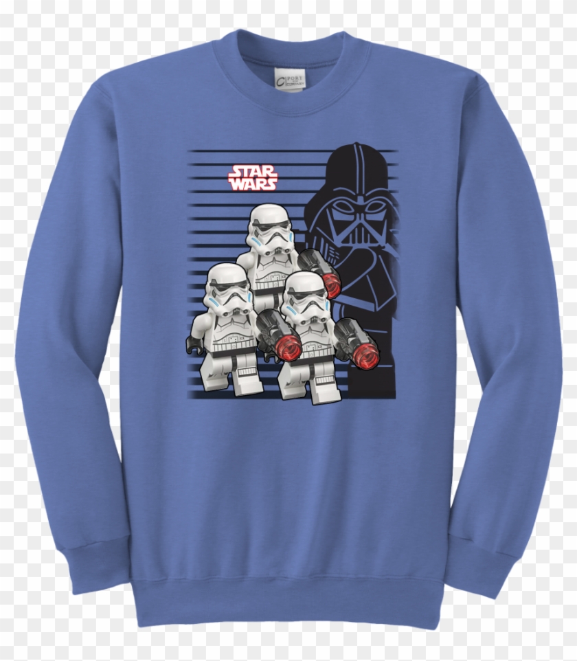 Lego Star Wars Darth Vader Storm Trooper Youth Crewneck - Star Wars Bb8 On Shirt Clipart