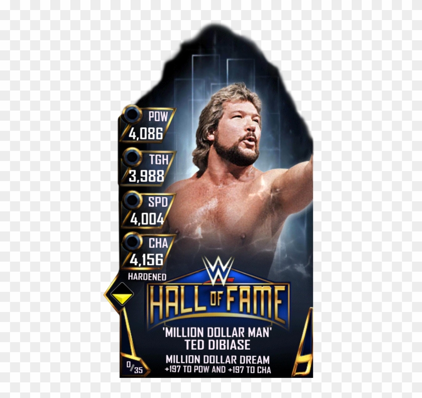 Teddibiase S3 11 Hardened Halloffame - Wwe Hall Of Fame Clipart